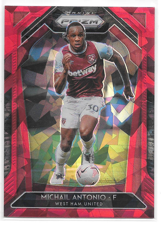 Michail Antonio (West Ham United) Red Ice Panini Prizm Premier League 20-21