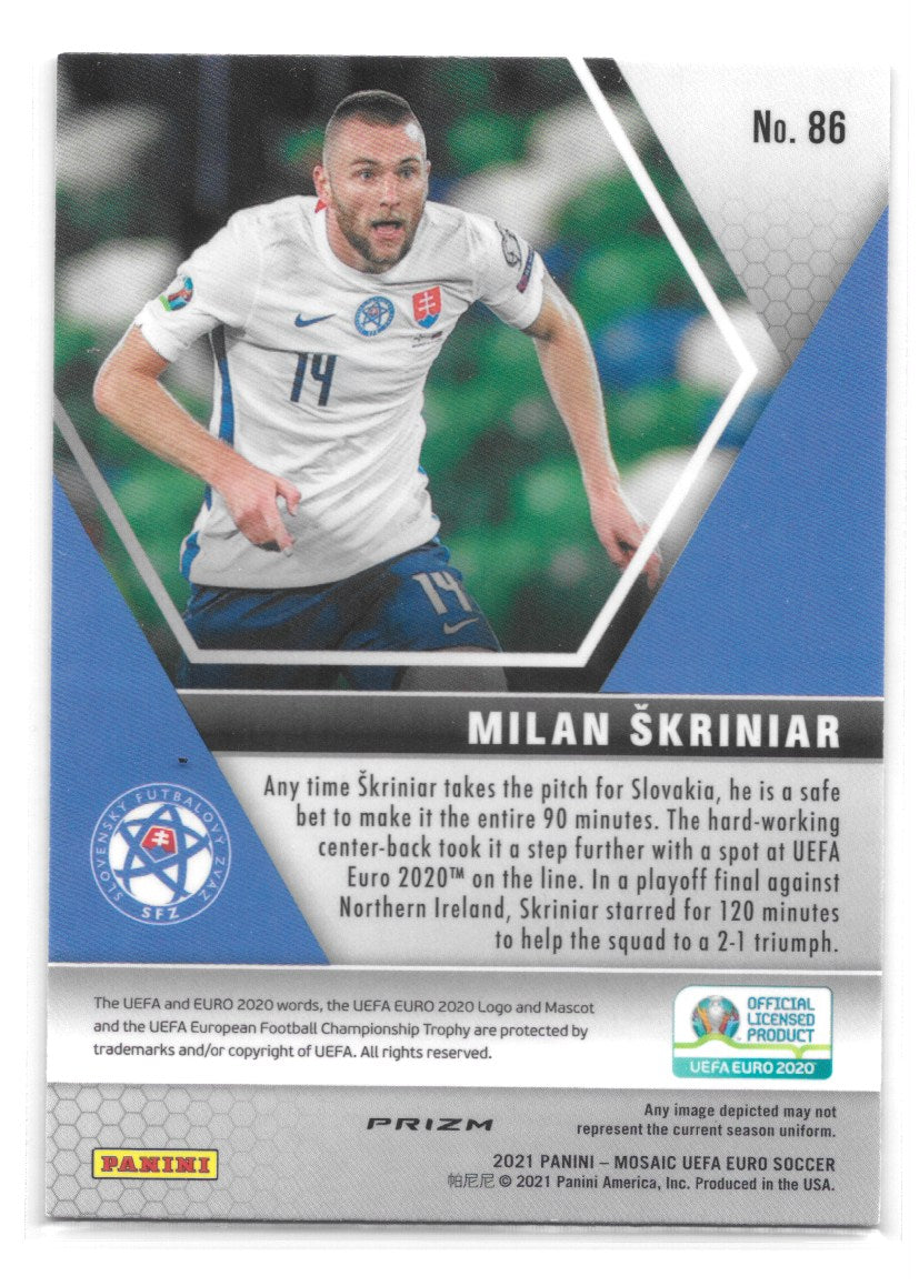 Milan Skriniar (Slovakia) Camo Pink Panini Mosaic UEFA Euro 2020