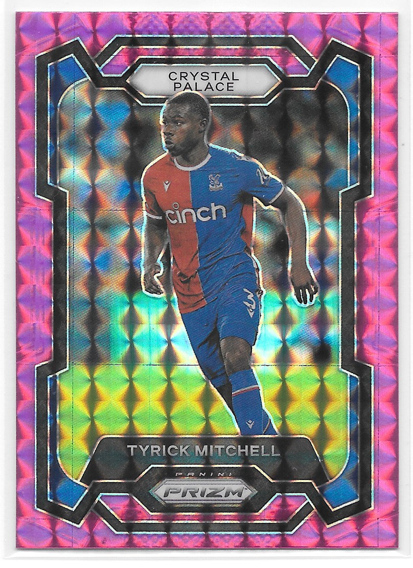 Tyrick Mitchell (Crystal Palace) Pink Mosaic Panini Prizm Premier League 23-24