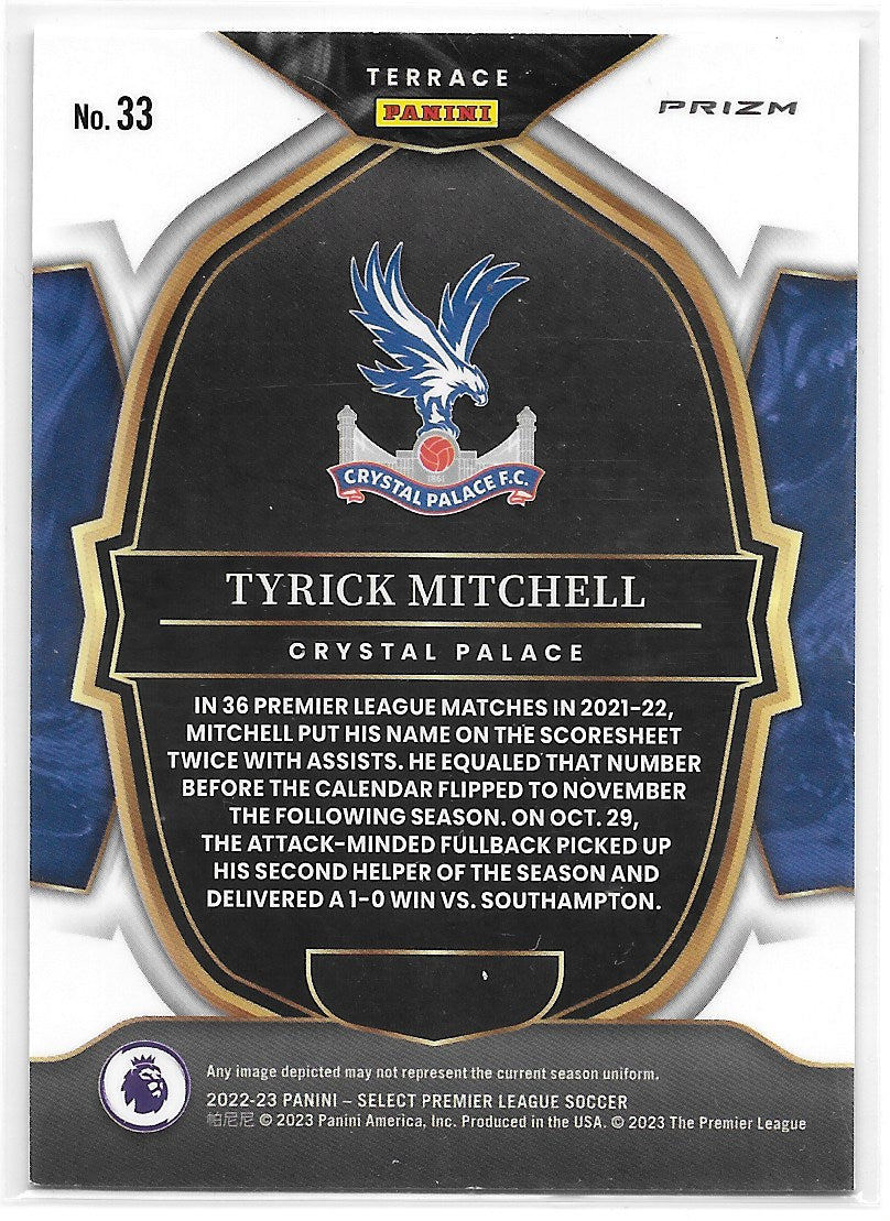 Tyrick Mitchell (Crystal Palace) Terrace MultiColor Panini Select Premier League 22-23