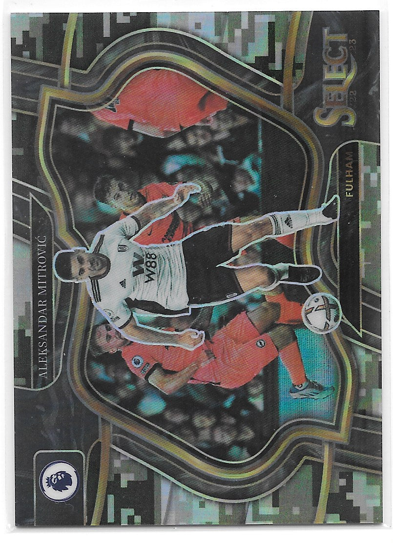 Aleksandar Mitrovic (Fulham) Field Level Camo /199 Panini Select Premier League 22-23