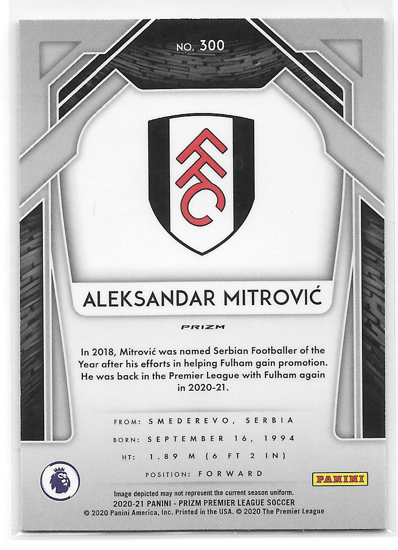 Aleksandar Mitrovic (Fulham) Pink Pulsar Panini Prizm Premier League 20-21