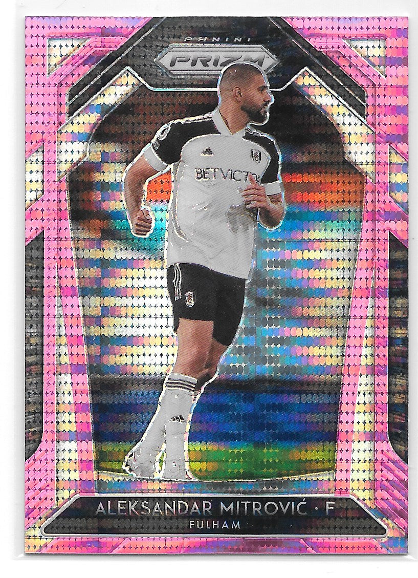 Aleksandar Mitrovic (Fulham) Pink Pulsar Panini Prizm Premier League 20-21