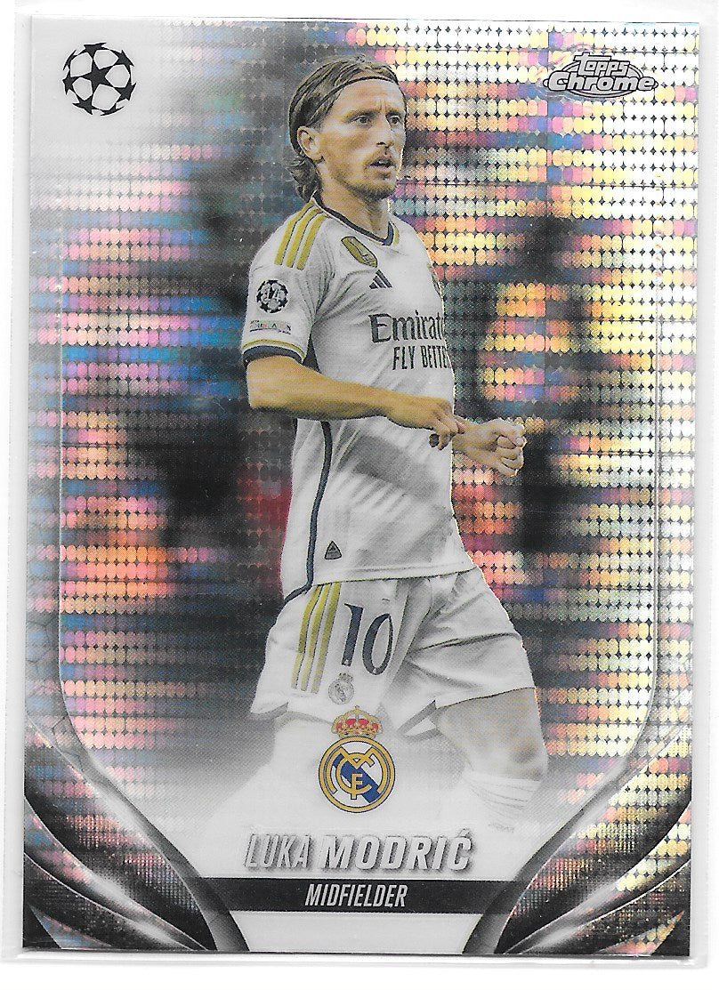 Luka Modric (Real Madrid CF) Pulsar Refractor Topps Chrome UCC 23-24