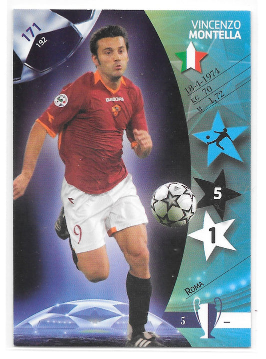Vincenzo Montella (AS Roma) Base Panini UEFA Champions League 2006-07