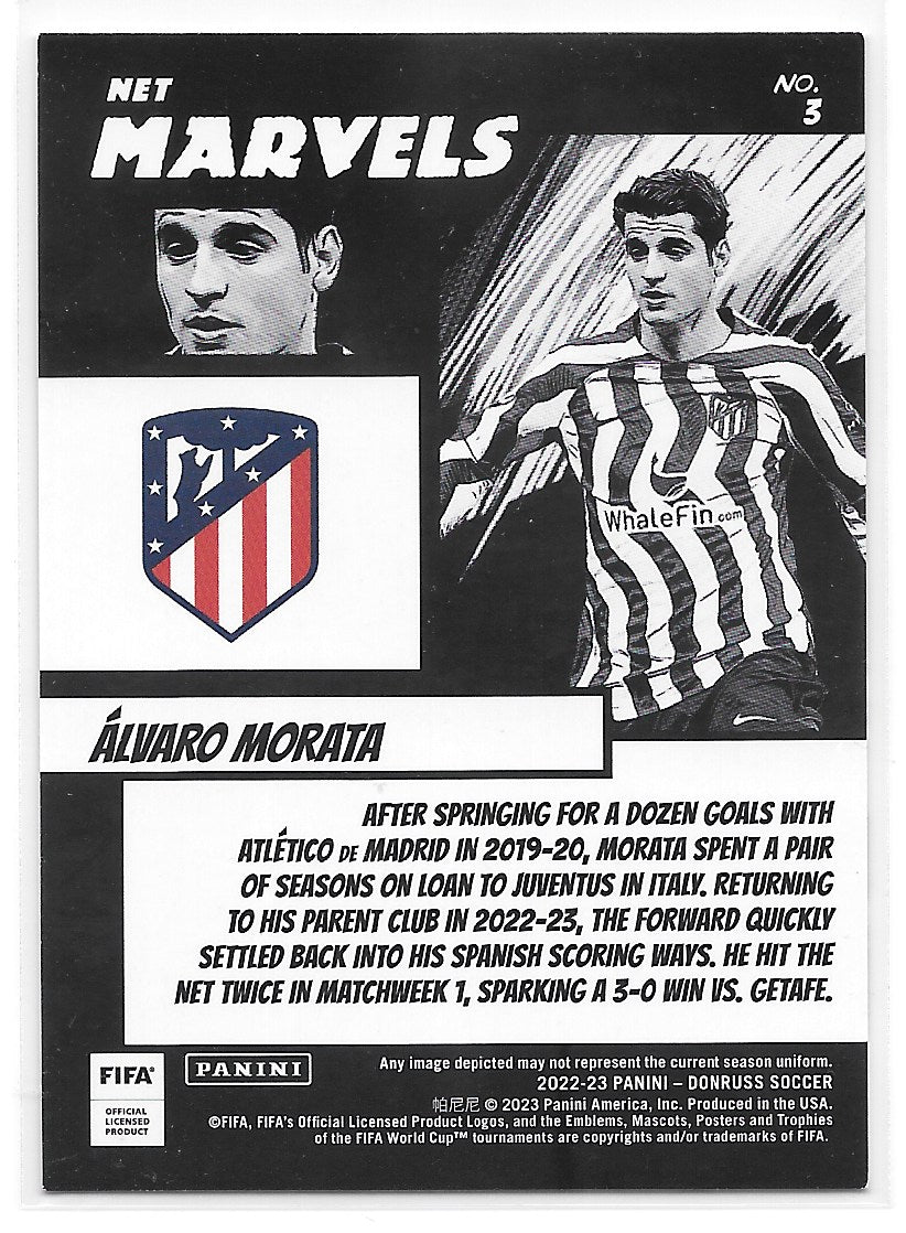 Alvaro Morata (Atletico de Madrid) Net Marvels Panini Donruss FIFA 22-23