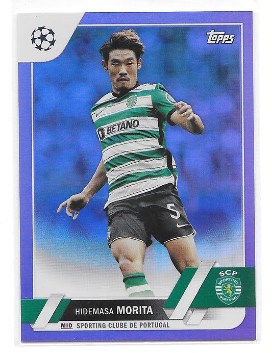 Hidemasa Morita (Sporting Clube de Portugal) Purple Foil /75 Topps UCC Flagship 22-23