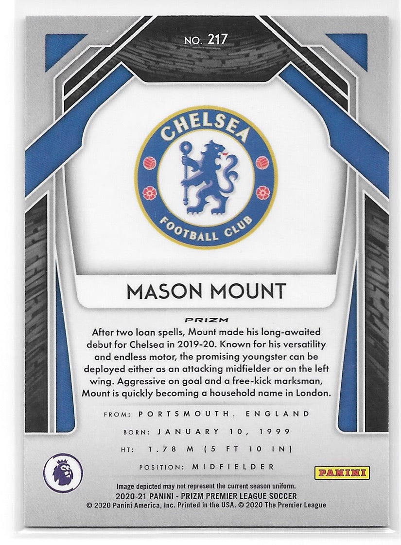 Mason Mount (Chelsea) Green Pulsar Panini Prizm Premier League 20-21