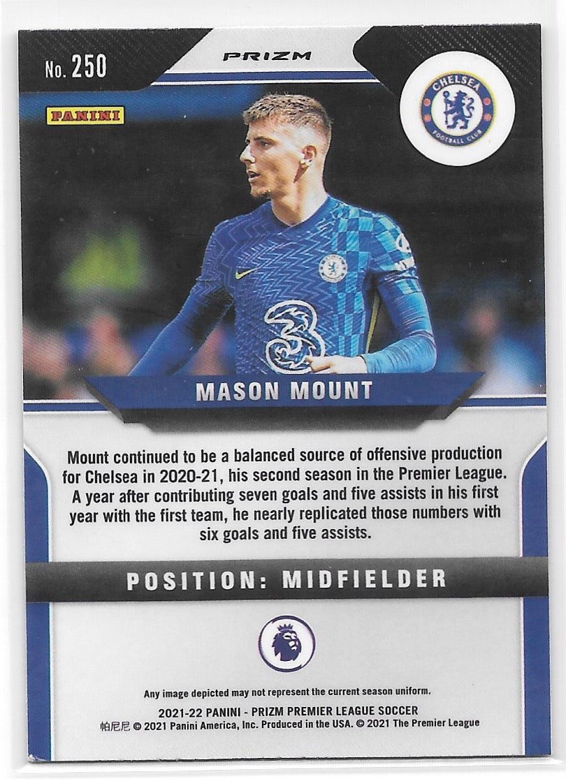 Mason Mount (Chelsea FC) Green Wave Panini Prizm Premier League 21-22