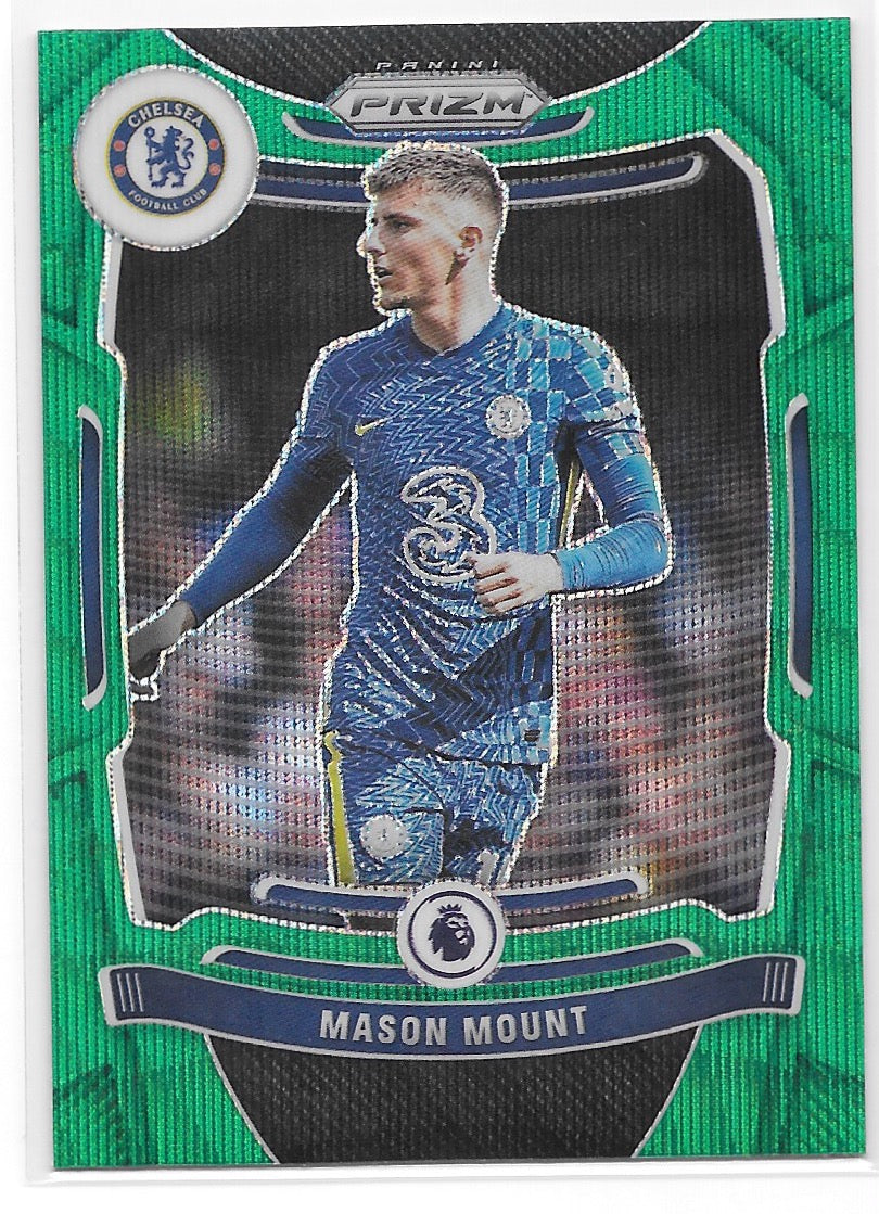 Mason Mount (Chelsea FC) Green Wave Panini Prizm Premier League 21-22