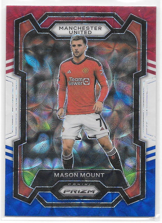 Mason Mount (Manchester United) Red White & Blue Choice Panini Prizm Premier League 23-24