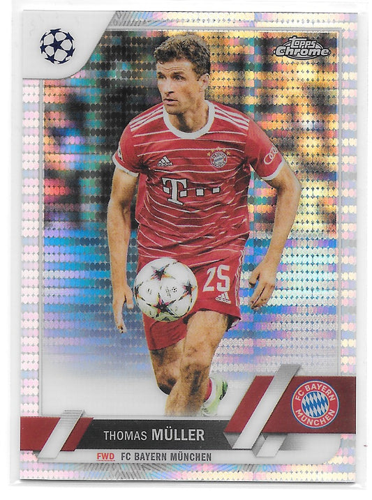 Thomas Muller (FC Bayern Munchen) Pulsar Refractor Topps Chrome UEFA Club Competitions 22-23