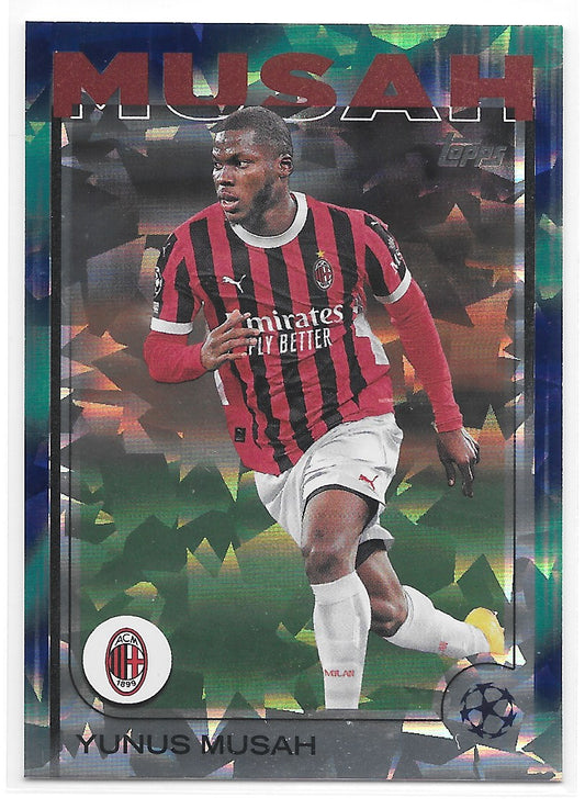 Yunus Musah (AC Milan) Northern Lights Topps UCC Flagship 24-25