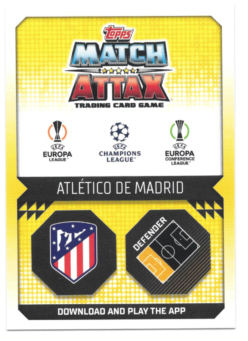 Nahuel Molina (Atletico de Madrid) Green Emerald Squad Zone Match Attax Extra 2023