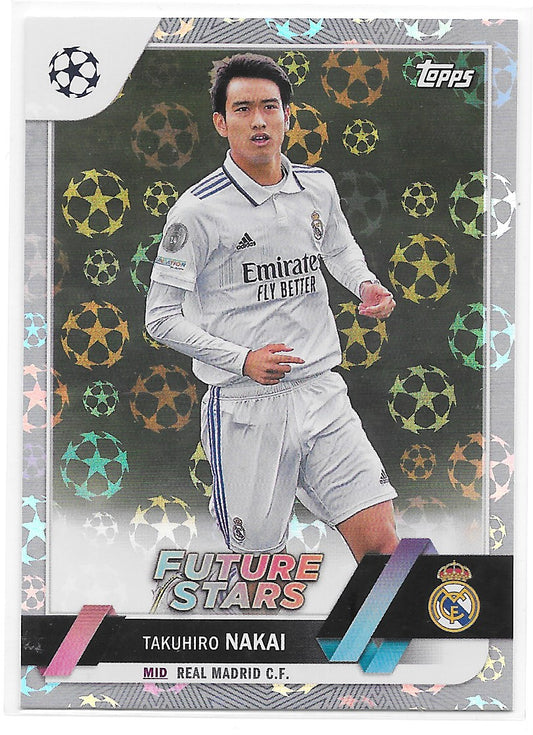 Takuhiro Nakai (Real Madrid CF) Starball Foil Future Stars Topps UCC Flagship 22-23