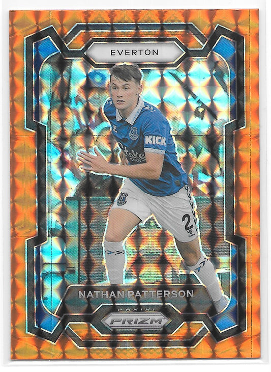 Nathan Patterson (Everton) Orange Mosaic Panini Prizm Premier League 23-24