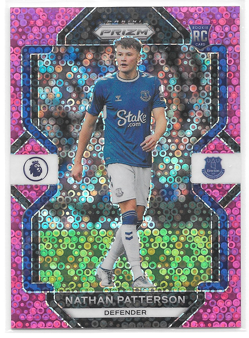 Nathan Patterson (Everton) Pink Breakaway /99 RC Panini Prizm Premier League 22-23