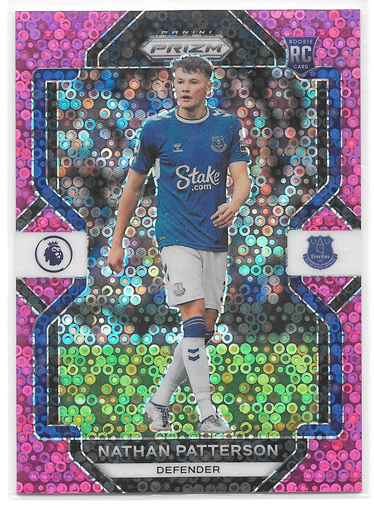 Nathan Patterson (Everton) Pink Breakaway /99 RC Panini Prizm Premier League 22-23