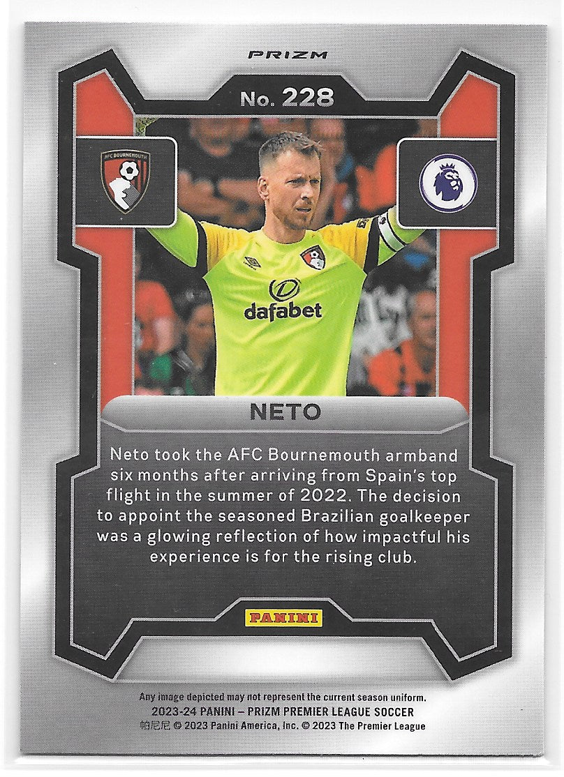 Neto (AFC Bournemouth) Pink Mosaic Panini Prizm Premier League 23-24