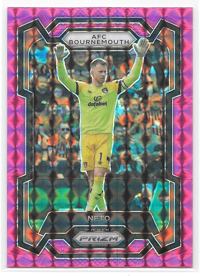 Neto (AFC Bournemouth) Pink Mosaic Panini Prizm Premier League 23-24