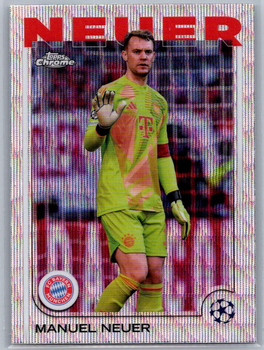 Manuel Neuer (FC Bayern Munchen) Wave Refractor Topps Chrome UCC 24-25