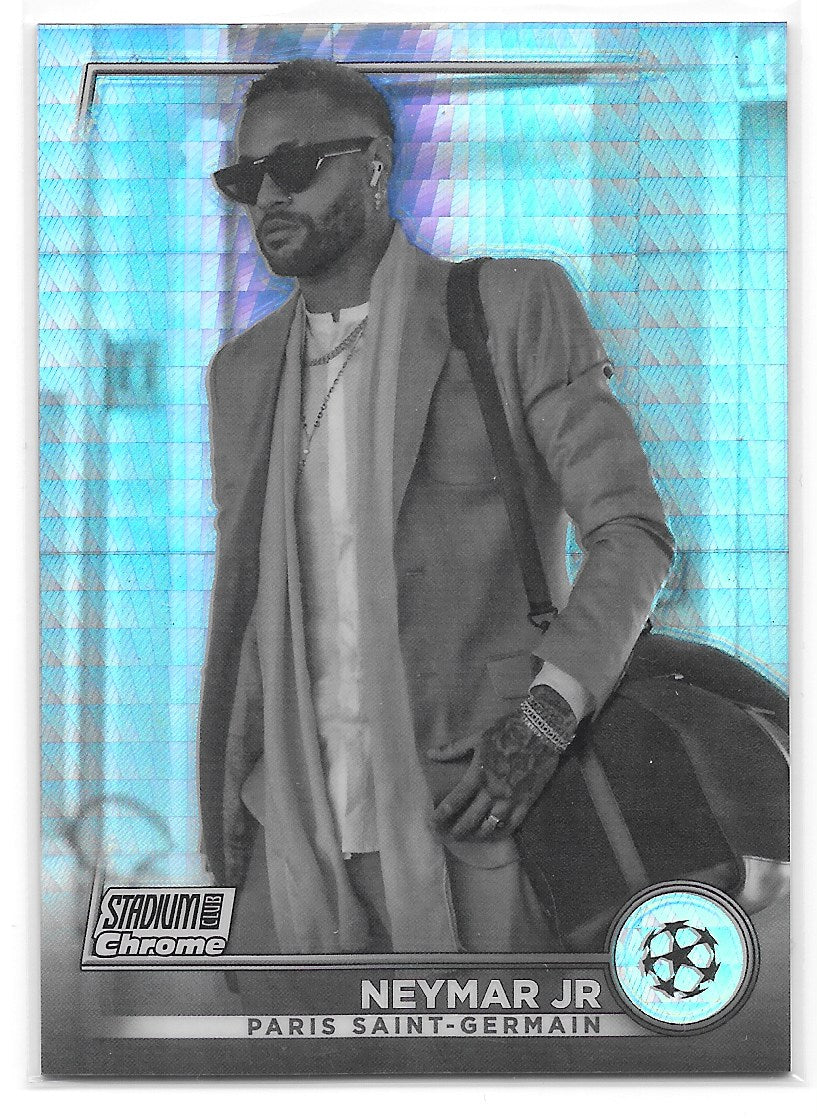 Neymar Jr (PSG) Black & White Prism /350 Topps Stadium Club Chrome 22-23