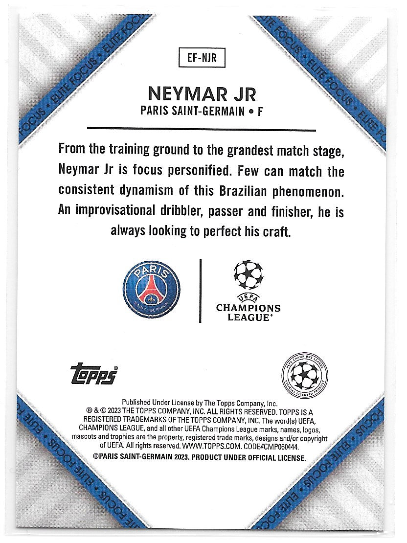 Neymar Jr (PSG) Elite Focus Topps SuperStars 22-23