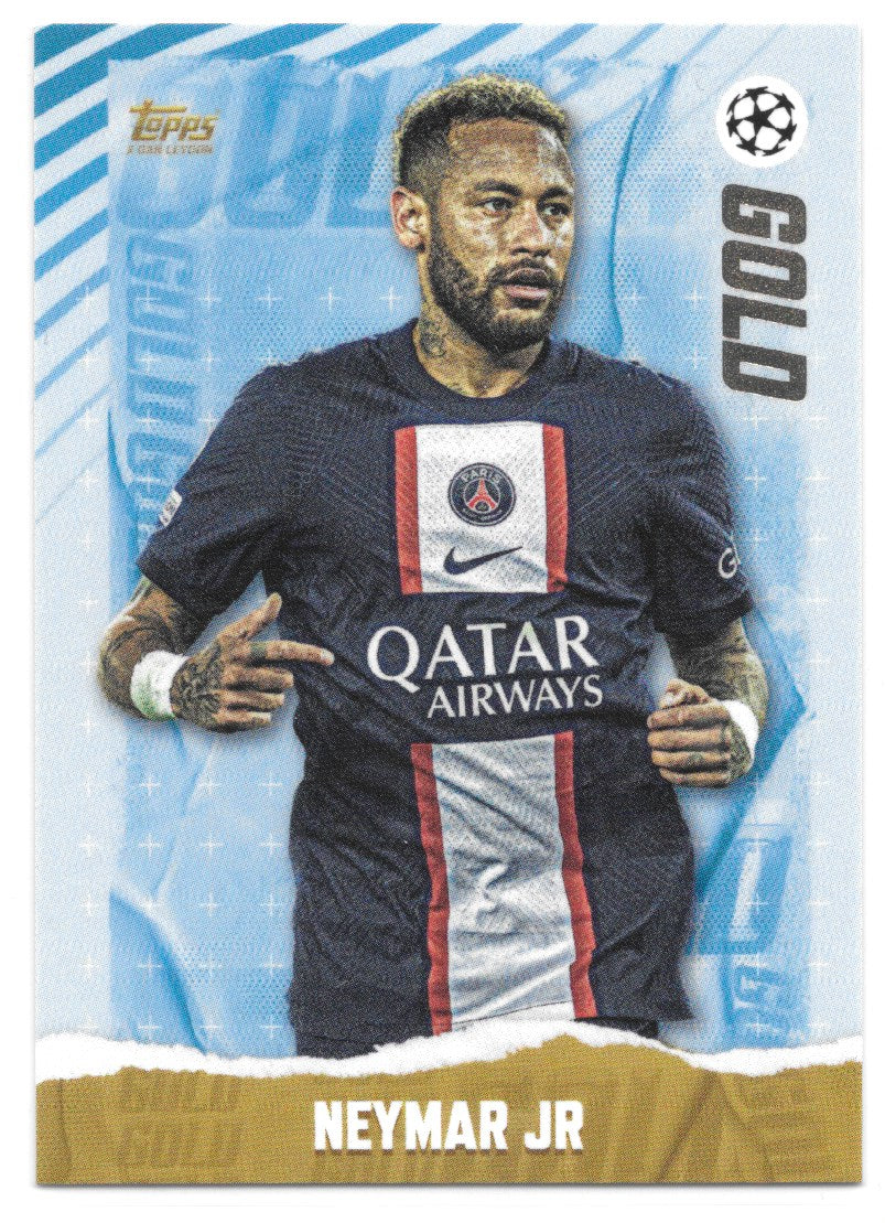 Neymar Jr (PSG) Gold Topps Gold x Dan Leydon UEFA 22-23