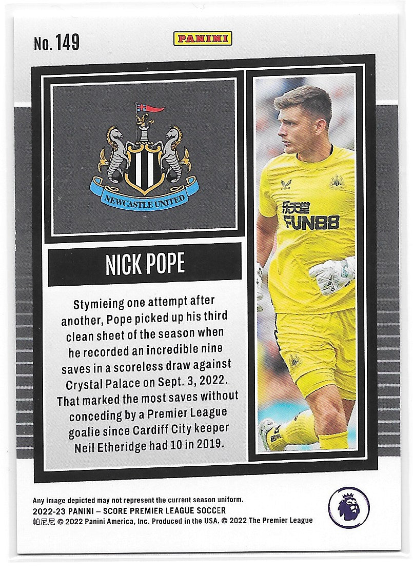 Nick Pope (Newcastle United) Orange Laser /35 Panini Score Premier League 22-23