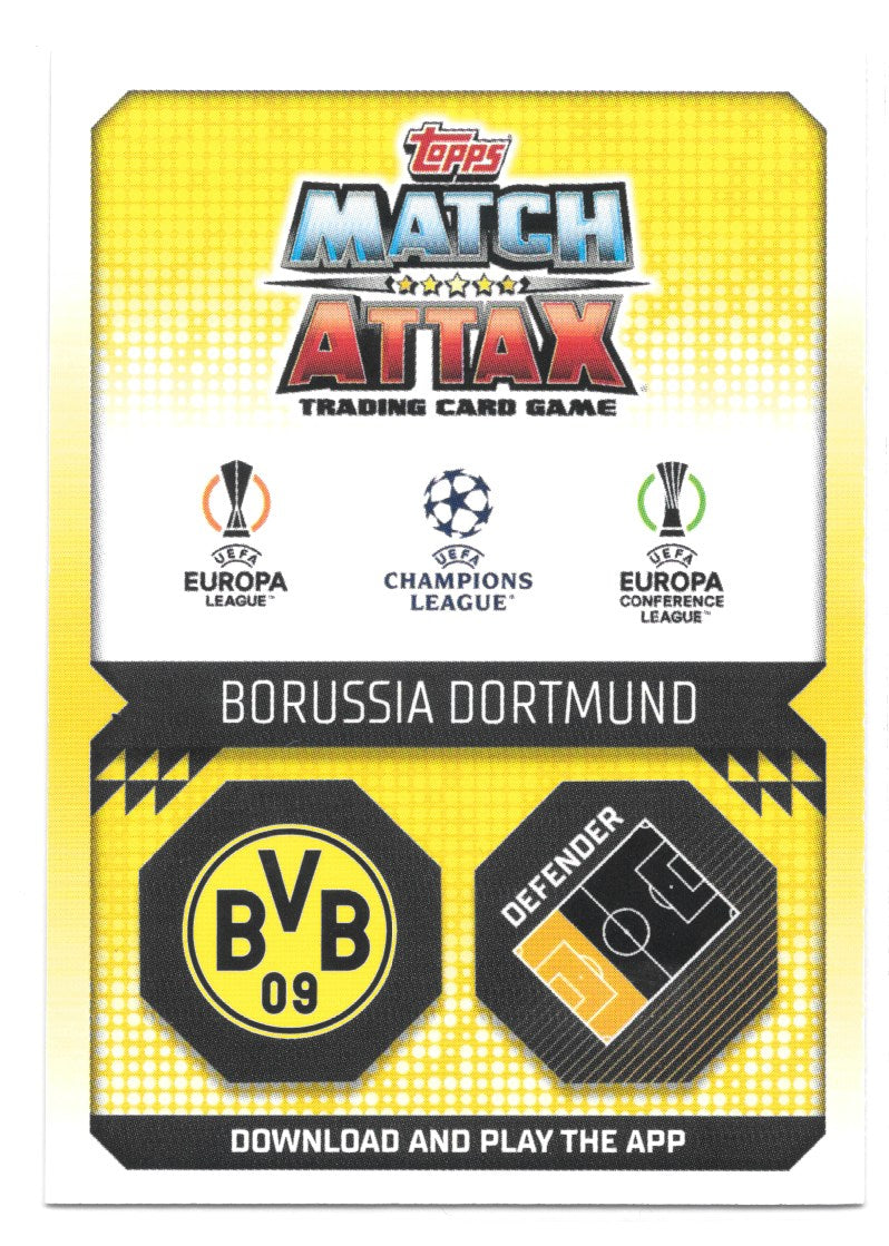 Nico Schlotterbeck (Borussia Dortmund) MOTM Heritage Match Attax Extra 2023