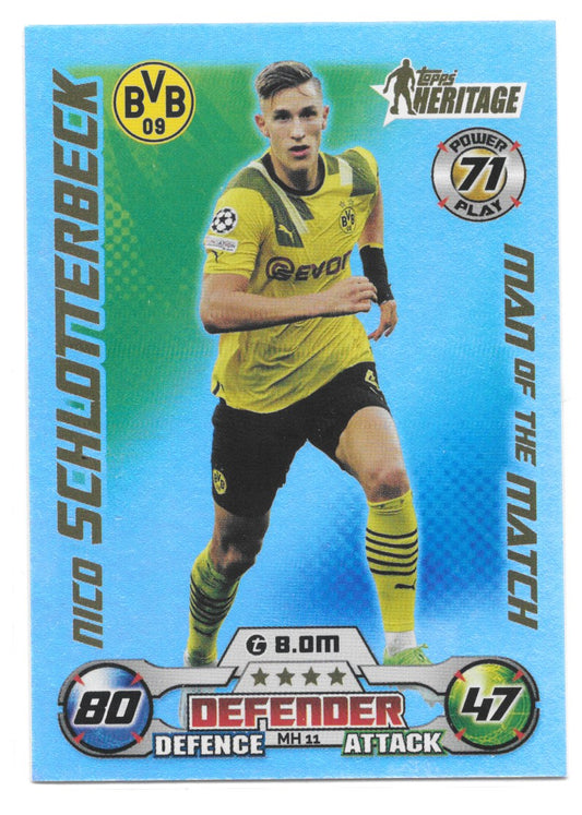 Nico Schlotterbeck (Borussia Dortmund) MOTM Heritage Match Attax Extra 2023