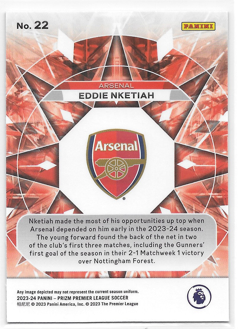 Eddie Nketiah (Arsenal FC) Kaleidoscopic Panini Prizm Premier League 23-24