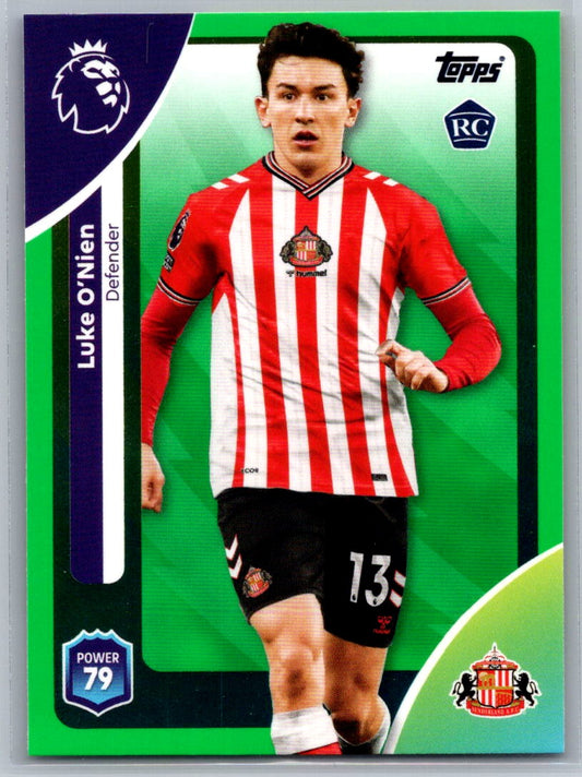 Luke O’Nien (Sunderland) Green RC Topps Premier League 25-26