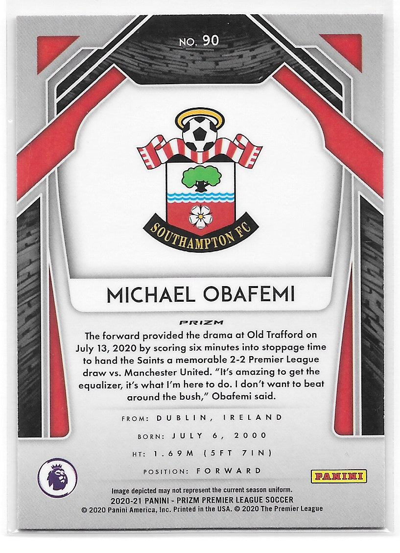 Michael Obafemi (Southampton) Pink Ice Panini Prizm Premier League 20-21