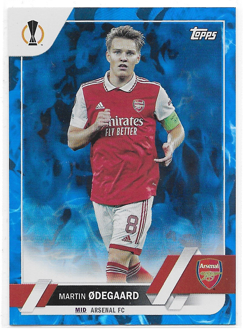 Martin Odegaard (Arsenal FC) Blue Inferno /125 Topps UCC Flagship 22-23