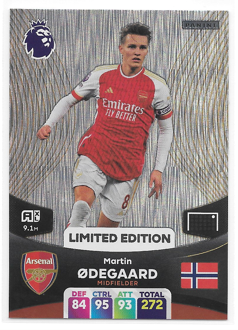 Martin Odegaard (Arsenal FC) Limited Edition Panini Premier League Adrenalyn XL 2024