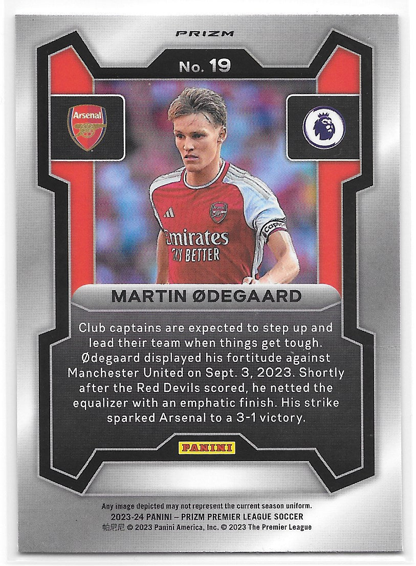 Martin Odegaard (Arsenal FC) Pink Mosaic Panini Prizm Premier League 23-24