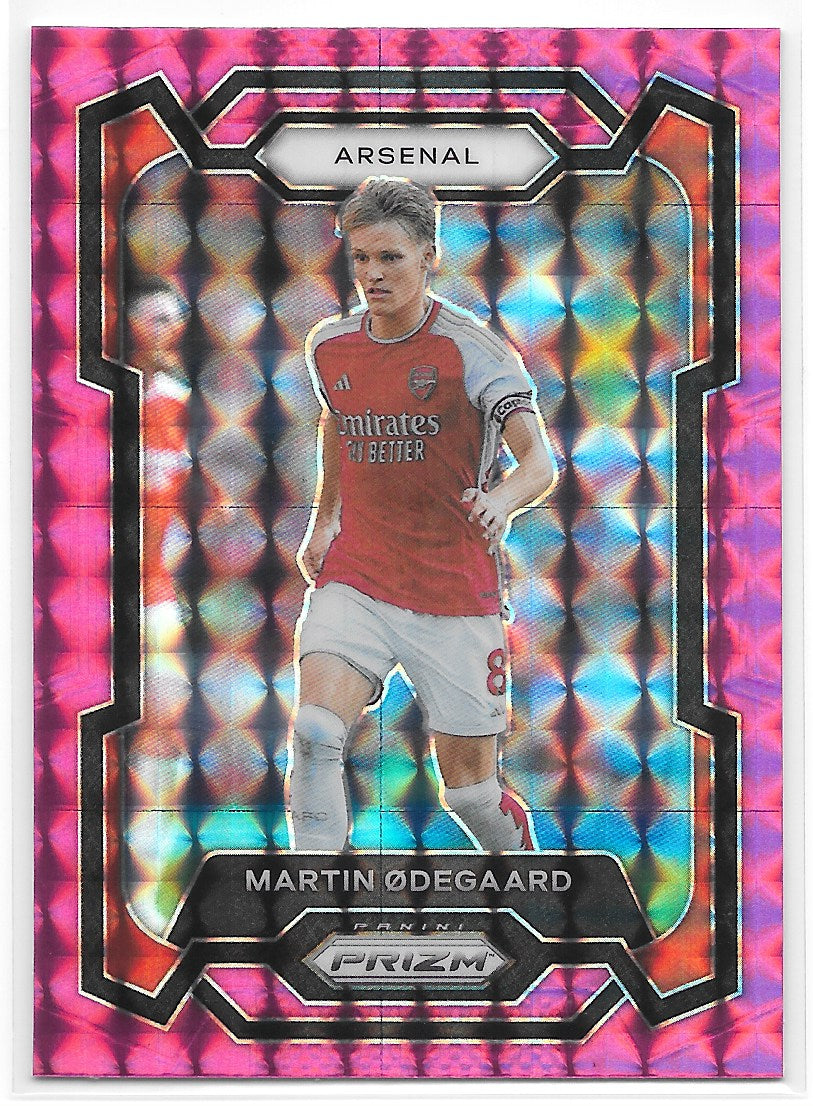 Martin Odegaard (Arsenal FC) Pink Mosaic Panini Prizm Premier League 23-24