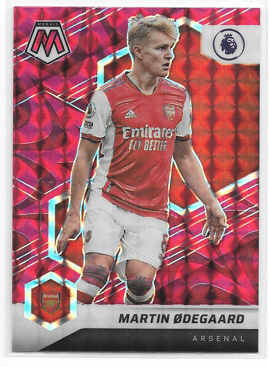 Martin Odegaard (Arsenal FC) Reactive Red Panini Mosaic Premier League 21-22