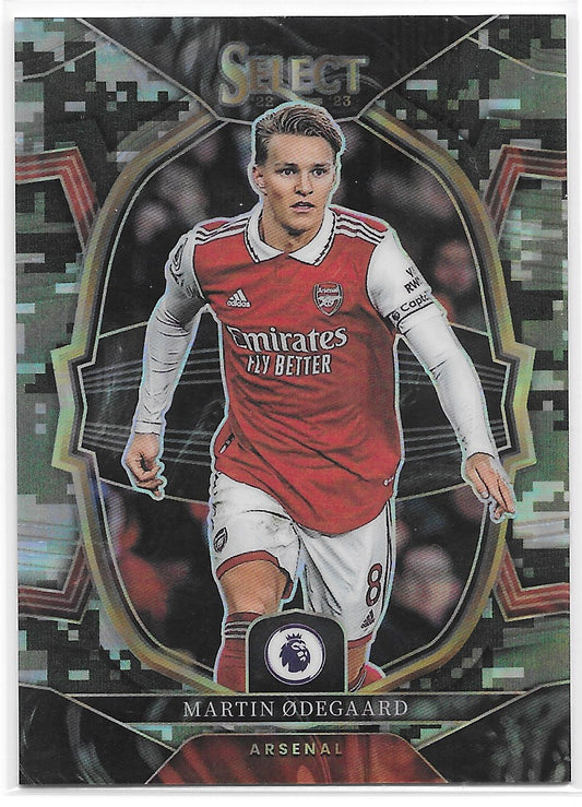 Martin Odegaard (Arsenal FC) Terrace Camo /225 Panini Select Premier League 22-23