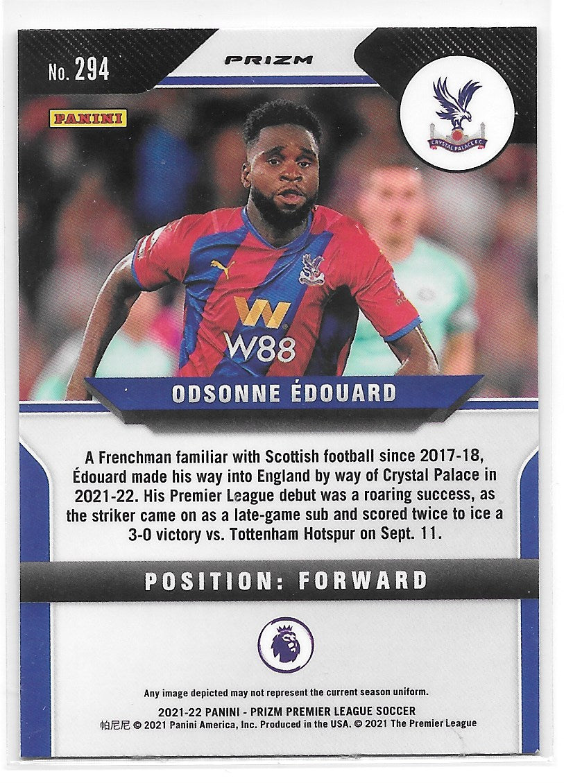 Odsonne Edouard (Crystal Palace) Green Mojo RC Panini Prizm Premier League 21-22