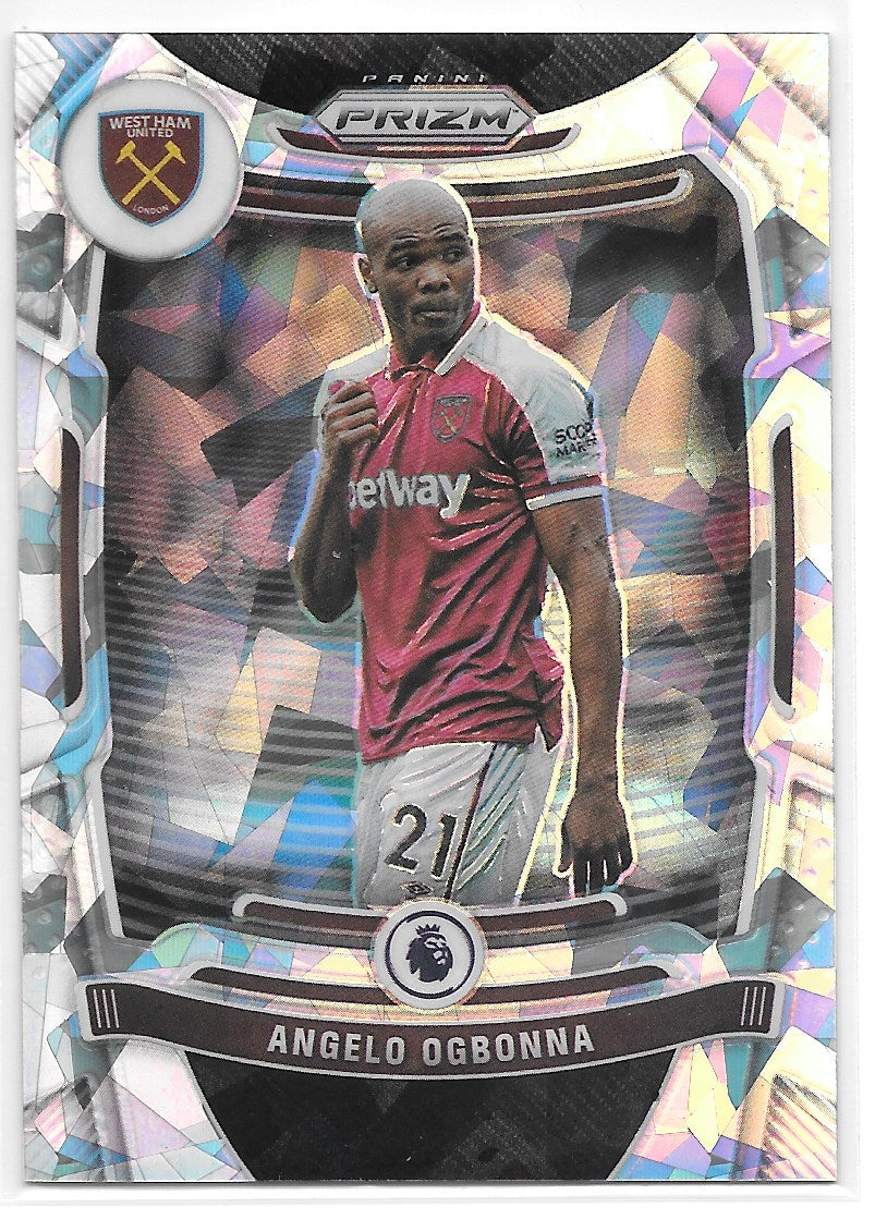 Angelo Ogbonna (West Ham United) Cracked Ice /23 Panini Prizm Premier League 21-22