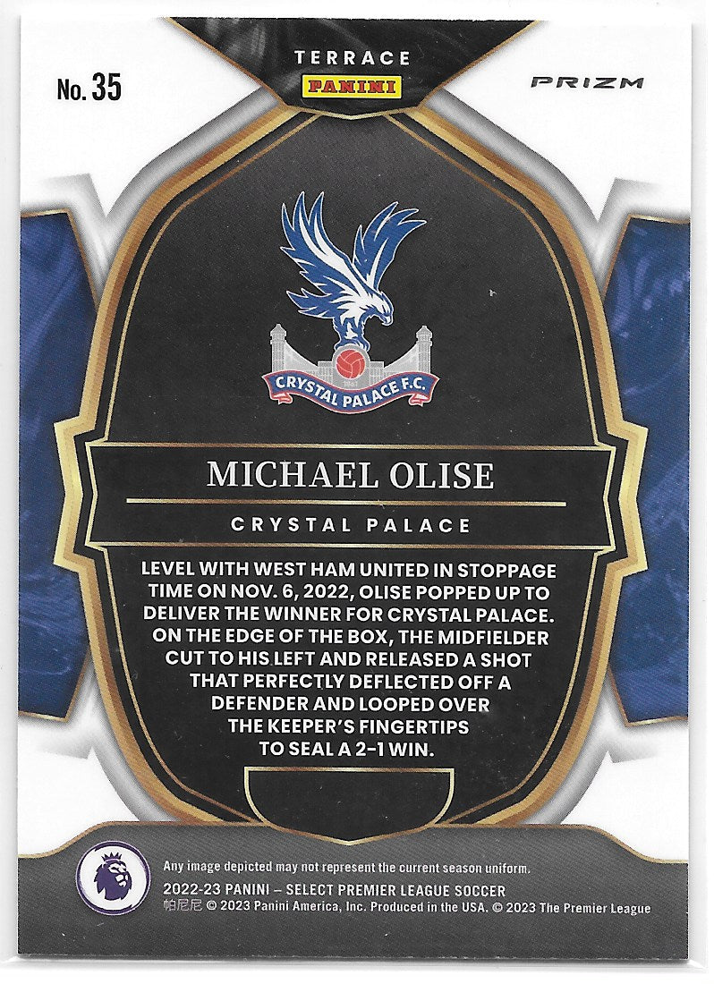 Michael Olise (Crystal Palace) Purple Mojo Panini Select Premier League 22-23