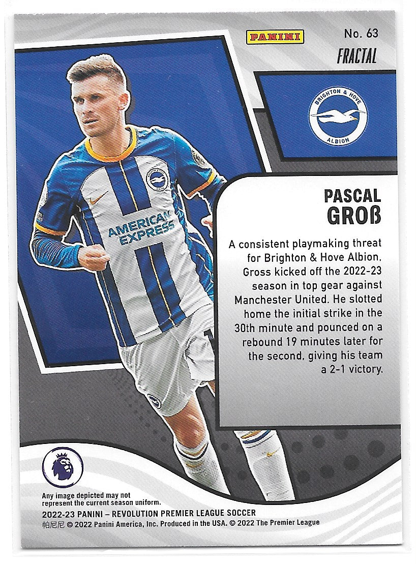 Pascal Gross (Brighton & Hove Albion) Fractal Panini Revolution Premier League 22-23