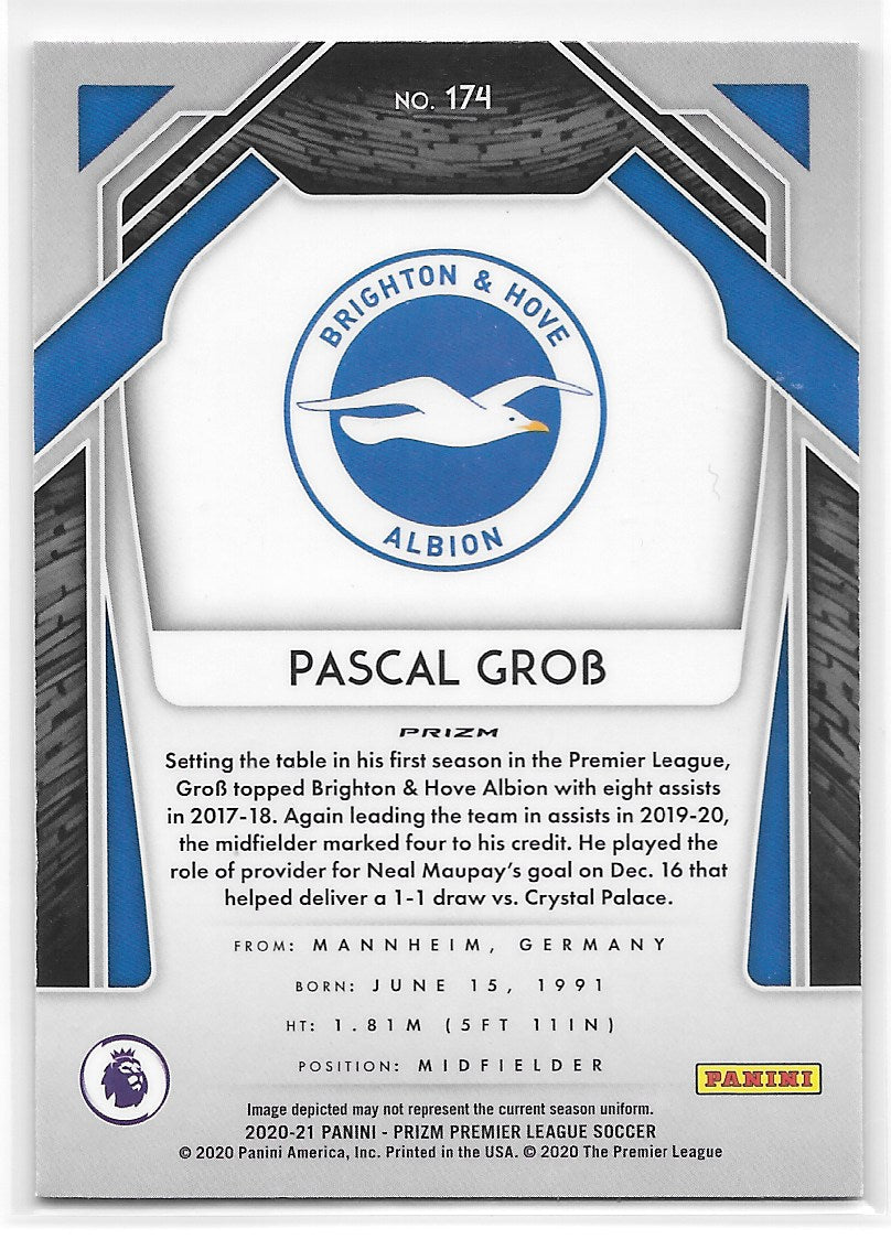 Pascal Gross (Brighton & Hove Albion) Pink Ice Panini Prizm Premier League 20-21