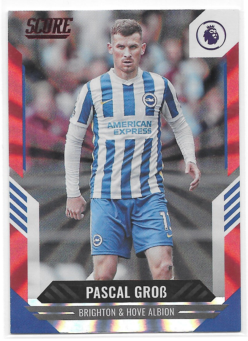 Pascal Gross (Brighton & Hove Albion) Red Laser Panini Score Premier League 21-22