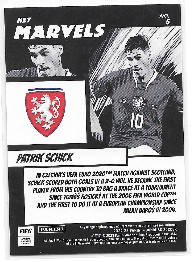 Patrik Schick (Czech Republic) Net Marvels Panini Donruss FIFA 22-23