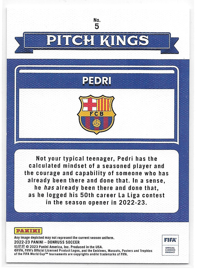 Pedri (FC Barcelona) Pitch Kings Panini Donruss FIFA 22-23