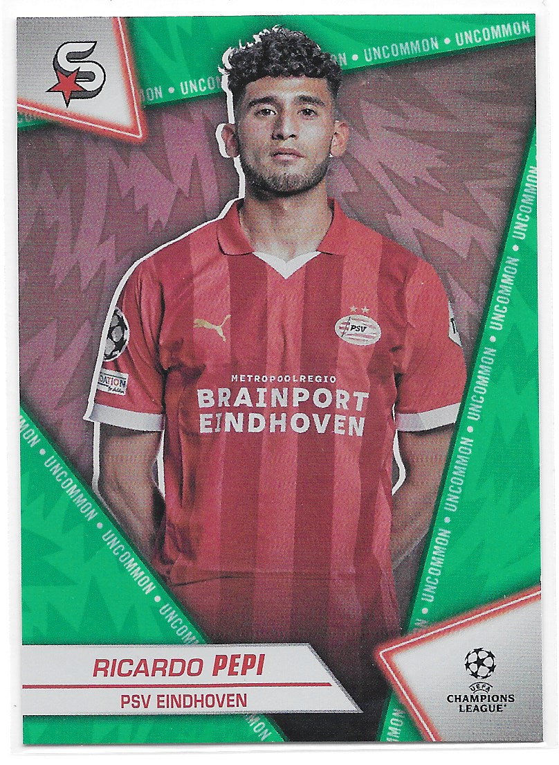 Ricardo Pepi (PSV Eindhoven) Green Uncommon Topps UCC SuperStars 23-24