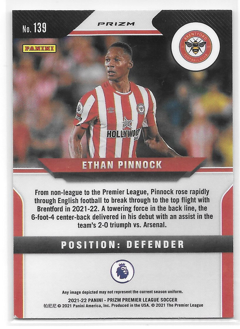 Ethan Pinnock (Brentford FC) Orange Mojo RC Panini Prizm Premier League 21-22